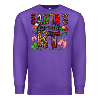 Purple santa's favorite rt respiratory therapist Premium Sweatshirt - Jasminsmagicworld