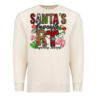 Sandshell santa's favorite rt respiratory therapist Premium Sweatshirt - Jasminsmagicworld