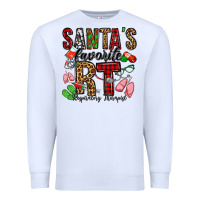 Santa's Favorite Rt Respiratory Therapist Premium Sweatshirt | Teevron