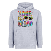 Heather Grey love is blind Heavyweight Hoodie - Artiststas