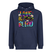 Navy love is blind Heavyweight Hoodie - Artiststas