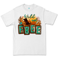 White wild and free cowgirl horse desert Premium Tee - Zillion Design Studio