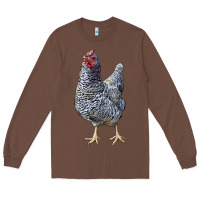 Chestnut Dominique Chicken Long Sleeve Tee - LillyAllenDesigns