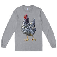Heather Grey Dominique Chicken Long Sleeve Tee - LillyAllenDesigns
