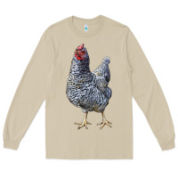 Mushroom Dominique Chicken Long Sleeve Tee - LillyAllenDesigns