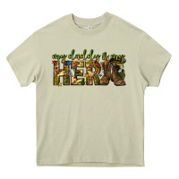 Mossy my daddy is my hero army western Heavy Core Tee - texasbilliewilder