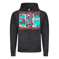 Vintage Black auntie leopard turquoise Vintage Hoodie - JahusDesignShop