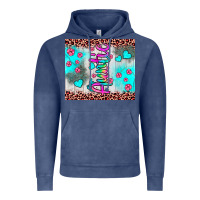 Vintage Denim auntie leopard turquoise Vintage Hoodie - JahusDesignShop