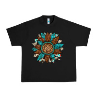 Black gemstone cowhide leopard turquoise sunflower Urban Heavy Tee - Artiststas