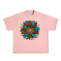 Salmon gemstone cowhide leopard turquoise sunflower Urban Heavy Tee - Artiststas