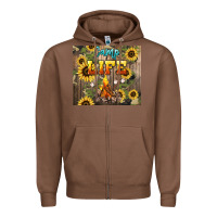 Chestnut camp life Zipper Hoodie - NancyCooperArtShop
