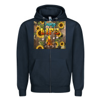Navy camp life Zipper Hoodie - NancyCooperArtShop