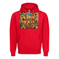 Red camp life Zipper Hoodie - NancyCooperArtShop