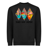 Black teach love inspire Heavyweight Sweatshirt - JahusDesignShop