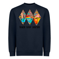 Navy teach love inspire Heavyweight Sweatshirt - JahusDesignShop