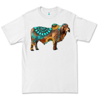 White brahman bull gemstone turquoise and sunflower Premium Tee - RanaPortraitStore