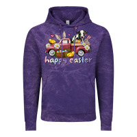Cloud Purple happy easter trucks Vintage Hoodie - AdoDesignShop