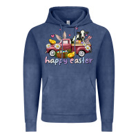 Vintage Denim happy easter trucks Vintage Hoodie - AdoDesignShop