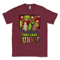 Burgundy Christmas tree cake junkie Classic Tee - Jasminsmagicworld