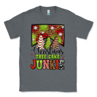 Charcoal Heather Christmas tree cake junkie Classic Tee - Jasminsmagicworld