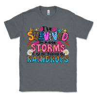 Charcoal Heather ive survived too many storms to be thered by raind Classic Tee - CowhideDigitalArt
