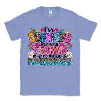 Colony Blue ive survived too many storms to be thered by raind Classic Tee - CowhideDigitalArt