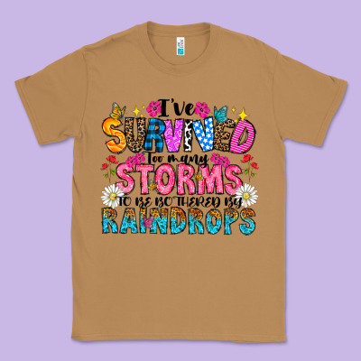 Ive Survived Too Many Storms To Be Thered By Raind Classic Tee Designed By Cowhidedigitalart