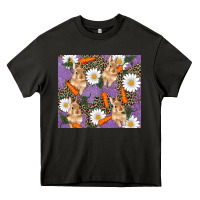 Asphalt easter bunny carrot daisys leopard glitter Heavy Core Tee - RanaPortraitStore