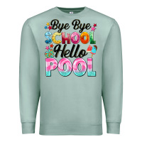 Seafoam bye bye school hello pool Premium Sweatshirt - BarkalooDesign