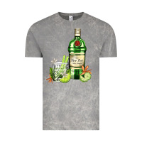 Cloud Rock gin tonic bottle and cocktail Vintage Tee - AdoDesignShop