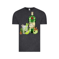 Vintage Black gin tonic bottle and cocktail Vintage Tee - AdoDesignShop