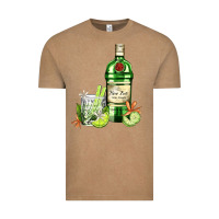 Vintage Coffee gin tonic bottle and cocktail Vintage Tee - AdoDesignShop
