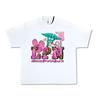 White lpn licensed practical nurse Urban Heavy Tee - AdoDesignShop