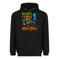Black rawr i am one this is how i roll Heavyweight Hoodie - Artiststas
