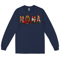 Navy nana claus lady of guadalupe Long Sleeve Tee - Jasminsmagicworld