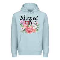 Blue Mist Blessed Nana Gifts for Nana or Grandma Premium Hoodie - Bettercallsaul