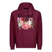 Burgundy Blessed Nana Gifts for Nana or Grandma Premium Hoodie - Bettercallsaul