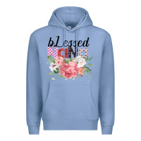 Colony Blue Blessed Nana Gifts for Nana or Grandma Premium Hoodie - Bettercallsaul