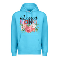 Ocean Blue Blessed Nana Gifts for Nana or Grandma Premium Hoodie - Bettercallsaul