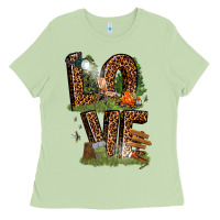 Matcha love camping Ladies Tee - texasbilliewilder