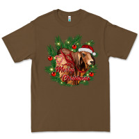 Cacao merry Christmas brahman bull Premium Tee - RanaPortraitStore