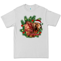 Dove Grey merry Christmas brahman bull Premium Tee - RanaPortraitStore