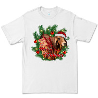 White merry Christmas brahman bull Premium Tee - RanaPortraitStore