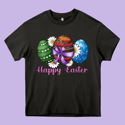 Heavy Core Tee easter western eggs happy easter