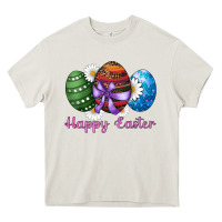 Cream easter western eggs happy easter Heavy Core Tee - RanaPortraitStore