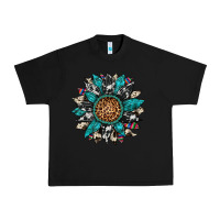 Black cowhide leopard serape gemstone  sunflower Urban Heavy Tee - Artiststas