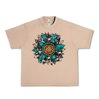 Burro cowhide leopard serape gemstone  sunflower Urban Heavy Tee - Artiststas