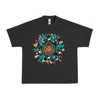 Pigment Black cowhide leopard serape gemstone  sunflower Urban Heavy Tee - Artiststas
