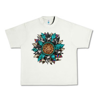 Pistachio cowhide leopard serape gemstone  sunflower Urban Heavy Tee - Artiststas