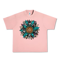 Salmon cowhide leopard serape gemstone  sunflower Urban Heavy Tee - Artiststas